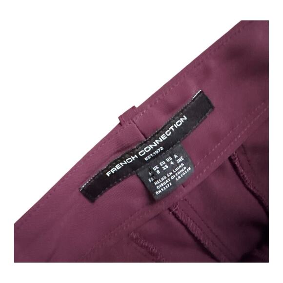FRENCH CONNECTION Womens Size US 4 Purple High Rise Harrie Pleated Dress Pants - Picture 6 of 6